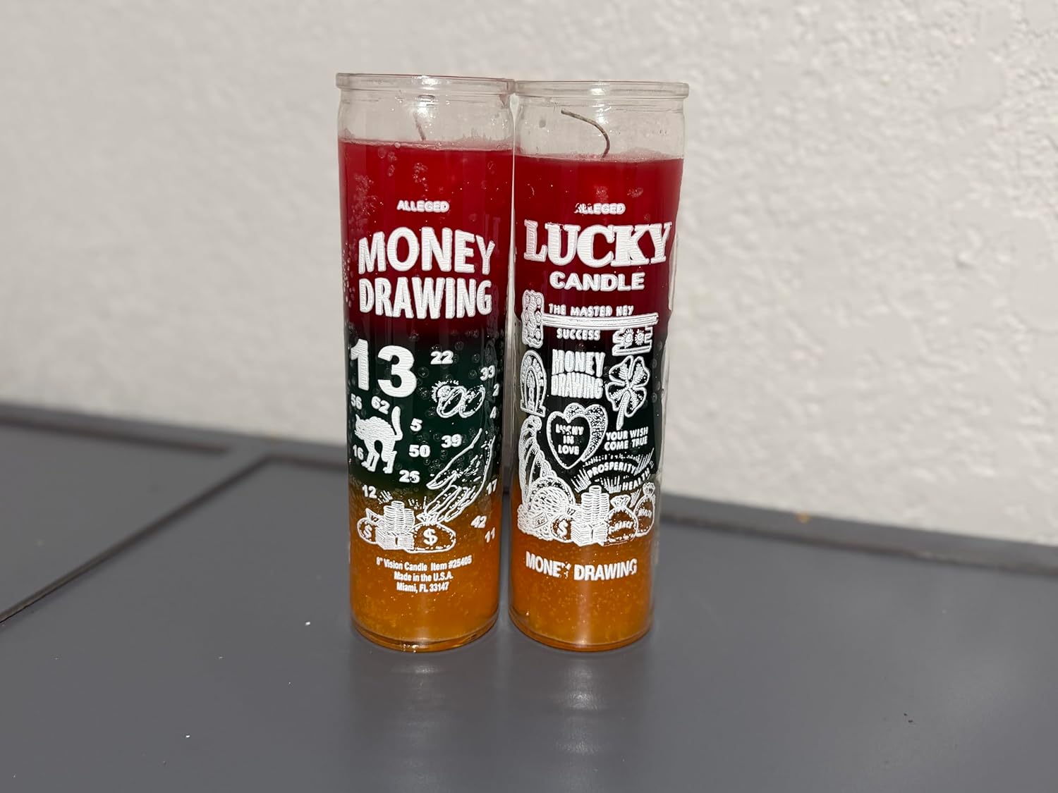 Veladora Dinero y Buena Suerte