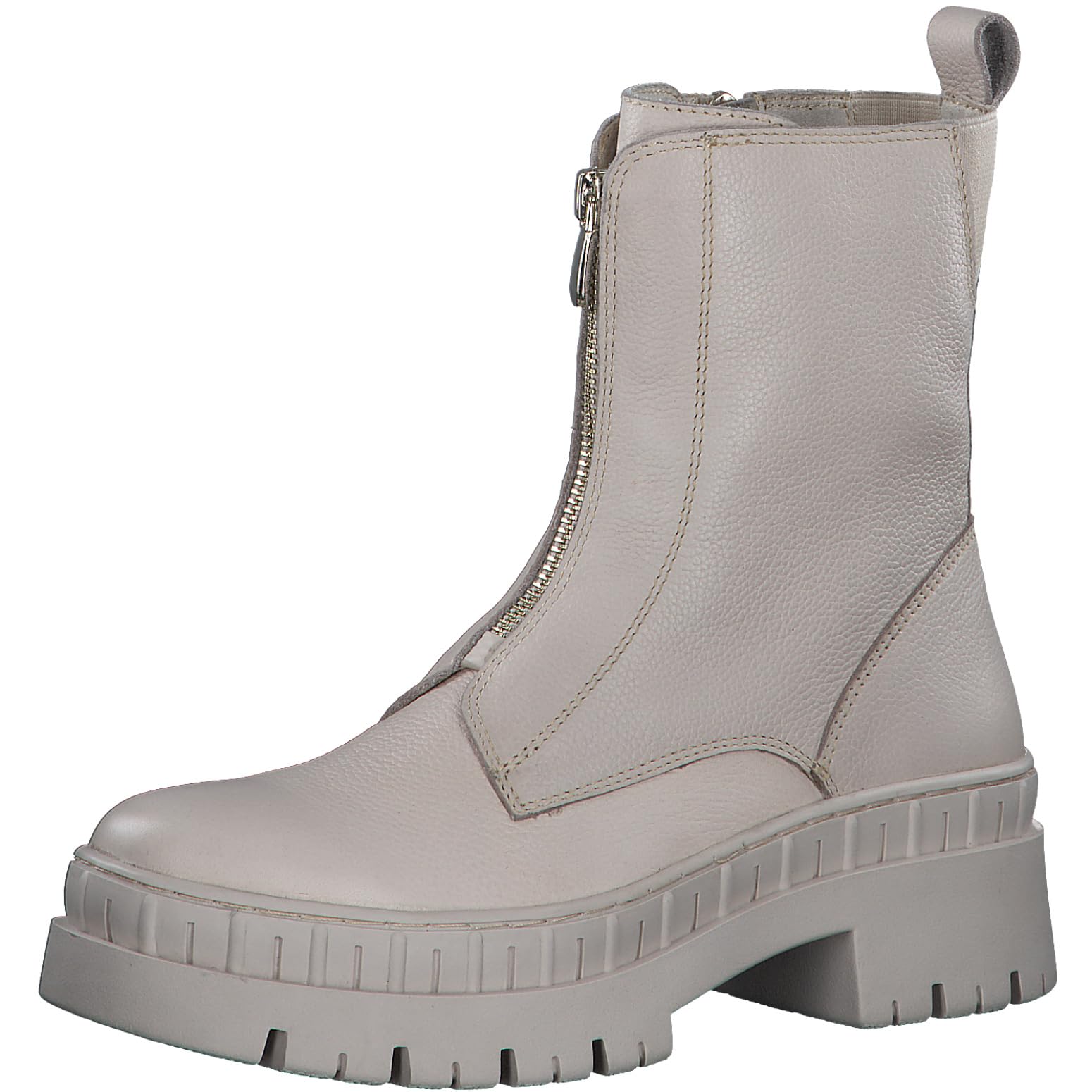 MARCO TOZZI Women's 2-25409-41 Boot Flat, Cream, 8