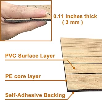 Yutianli PVC Slat Wall Panel Peel and Stick 236"x 15.7" Faux Wood Slat Panel Artificial Oak Wood Grain Self-Adhesive Soundproof 3D Wall Panel for Walls and Ceilings