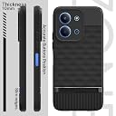 Pikkme Back Cover for Redmi 15C 5G Camera Protection 3D Hexa Cube Design Silicone Protective Bumper Case (Black) gallery image