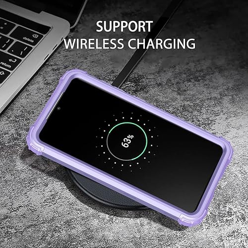 Miniatura 5 de LONTECT Funda para Galaxy S21 FE 5G no compatible con S21 5G Funda híbrida resistente 3 en 1 resistente híbrida resistente de alto impacto a prueba