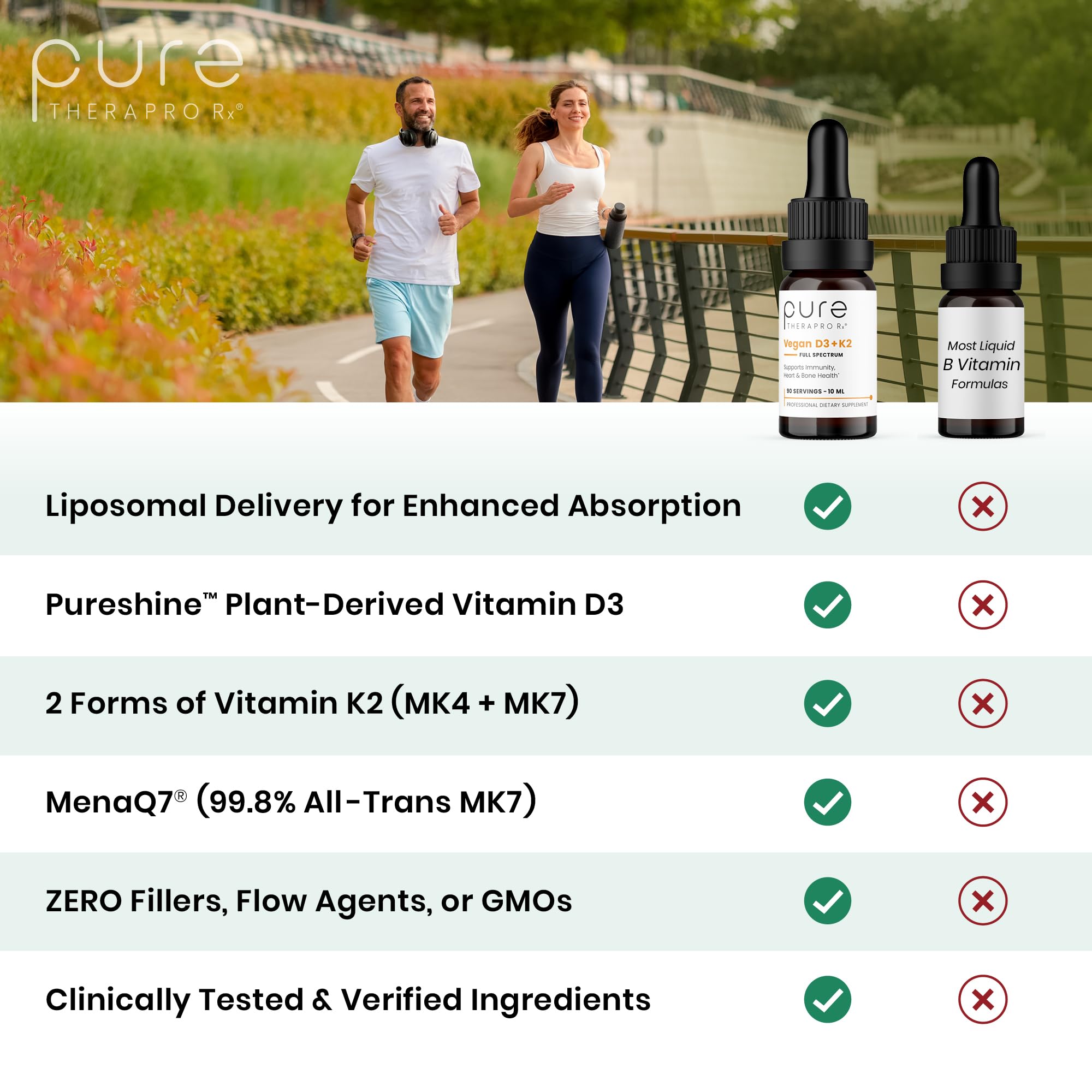 Pure Therapro Rx Vegan D3 + K2, Bone & Heart Health, 5000 IU, 90 Servings — Amazon image 4