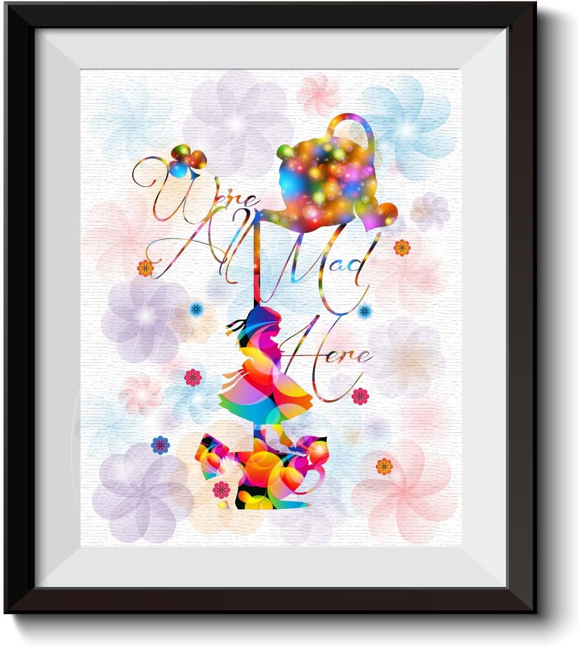 Uhomate Alice in Wonderland Alice Wonderland Home Canvas Prints Wall Art Inspirational Quotes Wall Decor Living Room Bedroom Bathroom Artwork C023 (13X19)