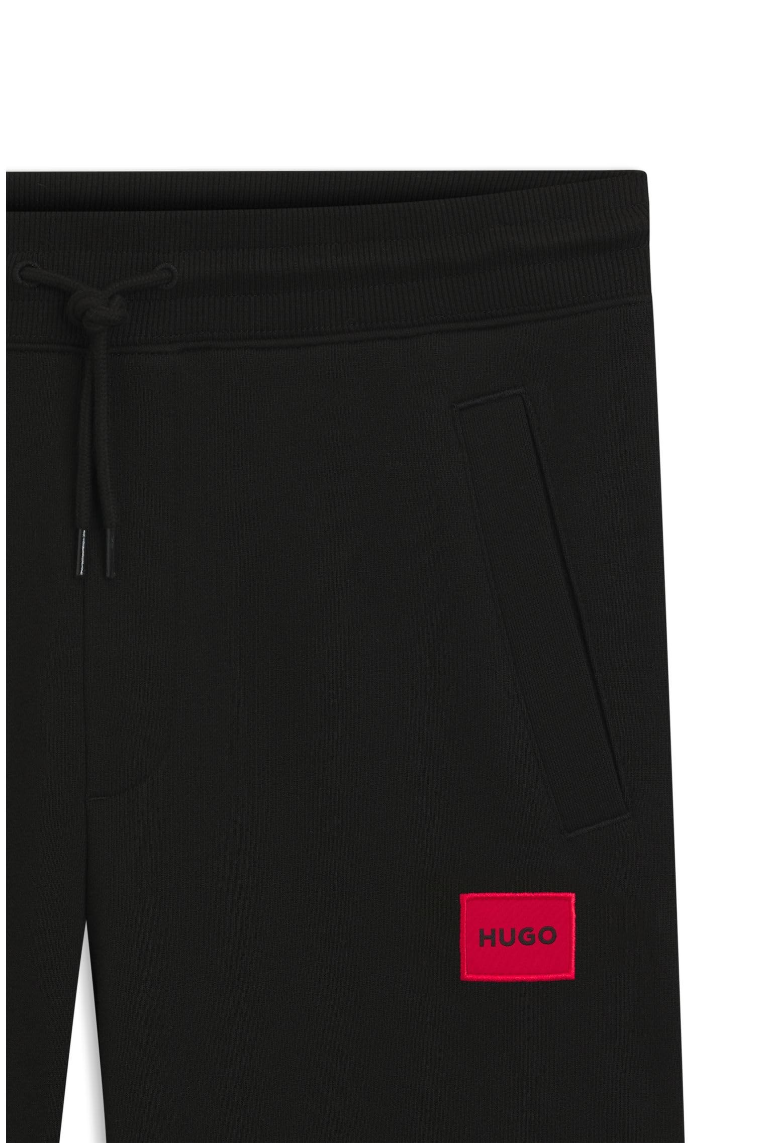 HUGO Regular Fit Square Logo Jersey Drawstring Joggers - Pantalones Deportivos Hombre