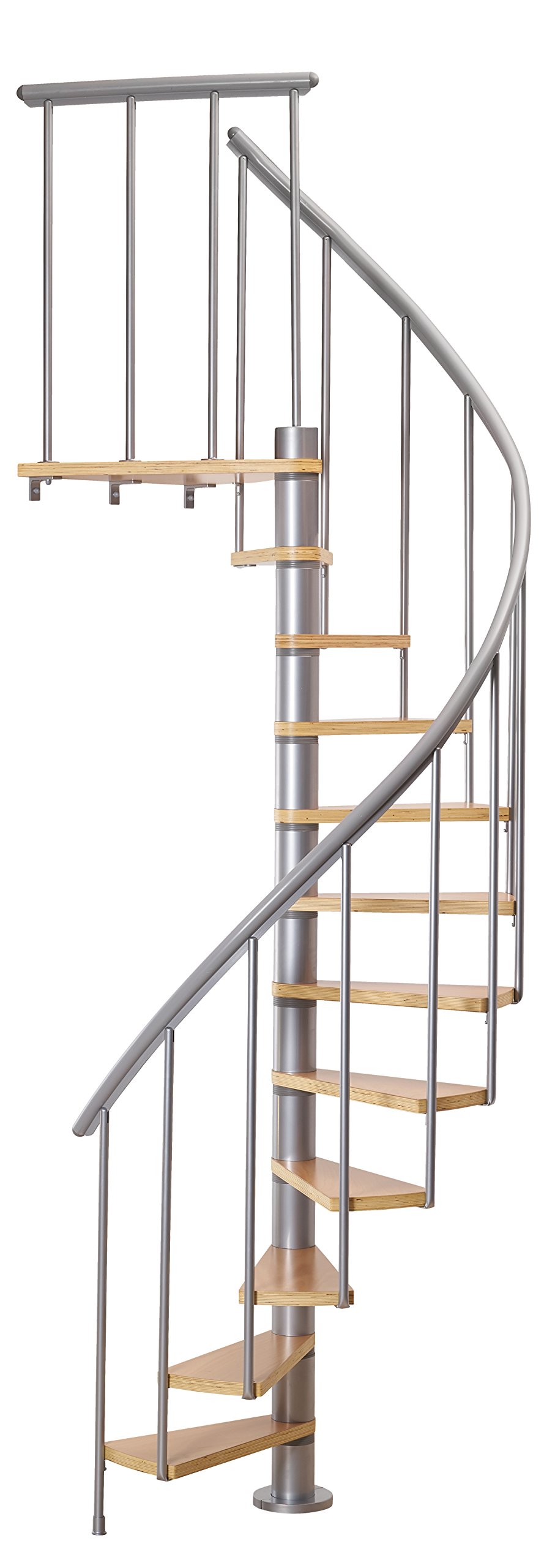 Calgary 55" Grey Spiral Staircase Kit