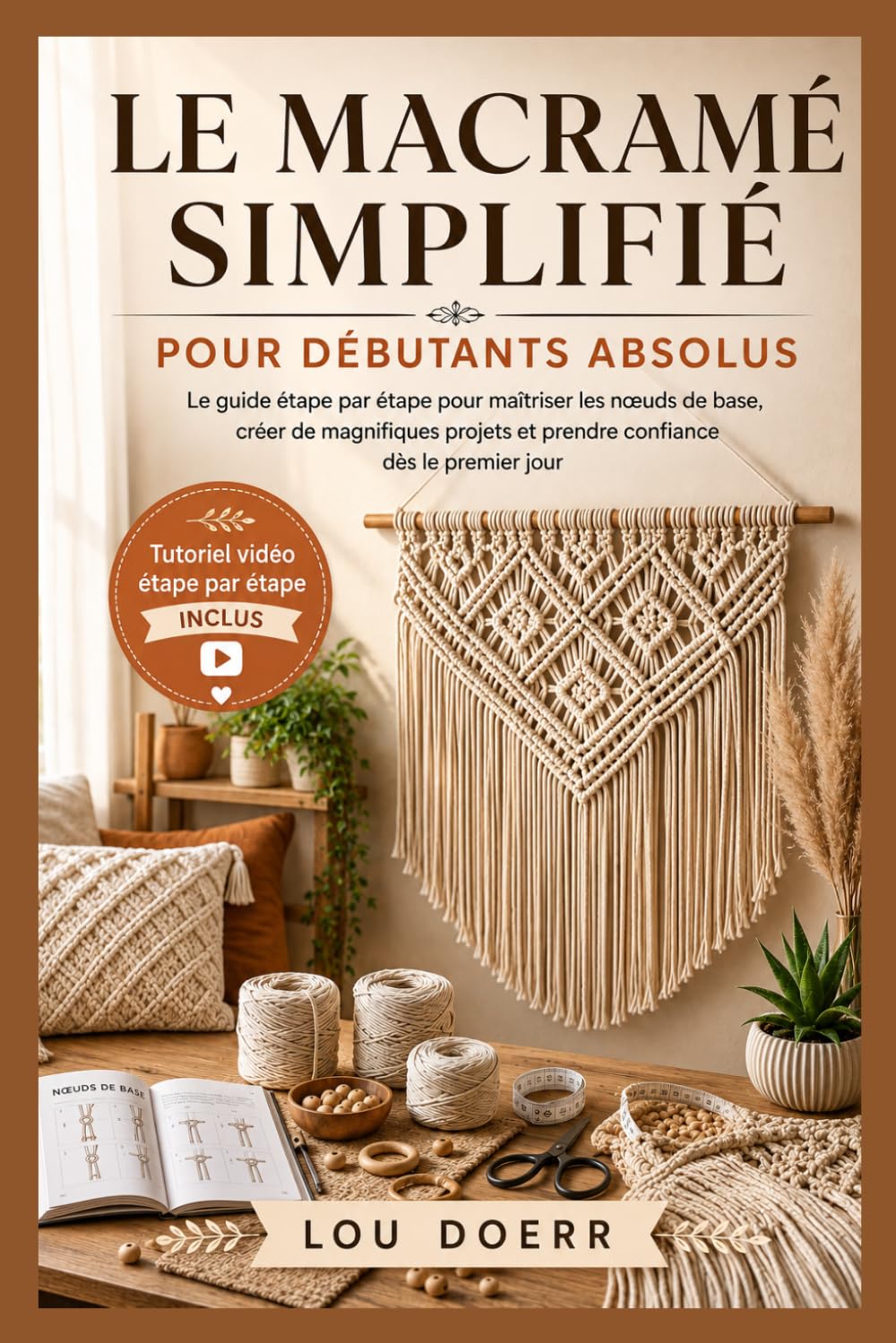 LE MACRAMÉ SIMPLIFIÉ POUR DÉBUTANTS ABSOLUS: Le Guide Étape par Étape pour Maîtriser les Nœuds de Base, Créer de Beaux Projets et Gagner en Confiance dès le Premier Jour