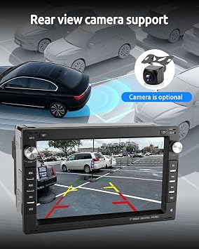 ESSGOO 4+64G Android 15 Wireless CarPlay Android Auto Car Stereo Radio for VW Polo MK3/4 9N Golf 4 Passat B5 T5 Seat Skoda, Double Din Bluetooth Radio with 7 Inch Touchscreen FM RDS GPS WiFi Navi