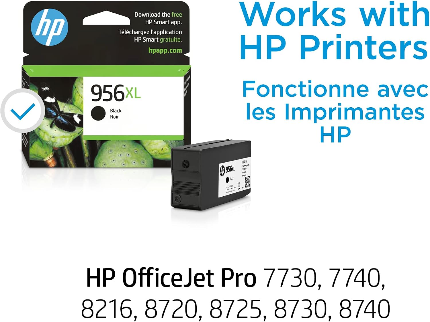 Original HP 956XL Black High-yield Ink 