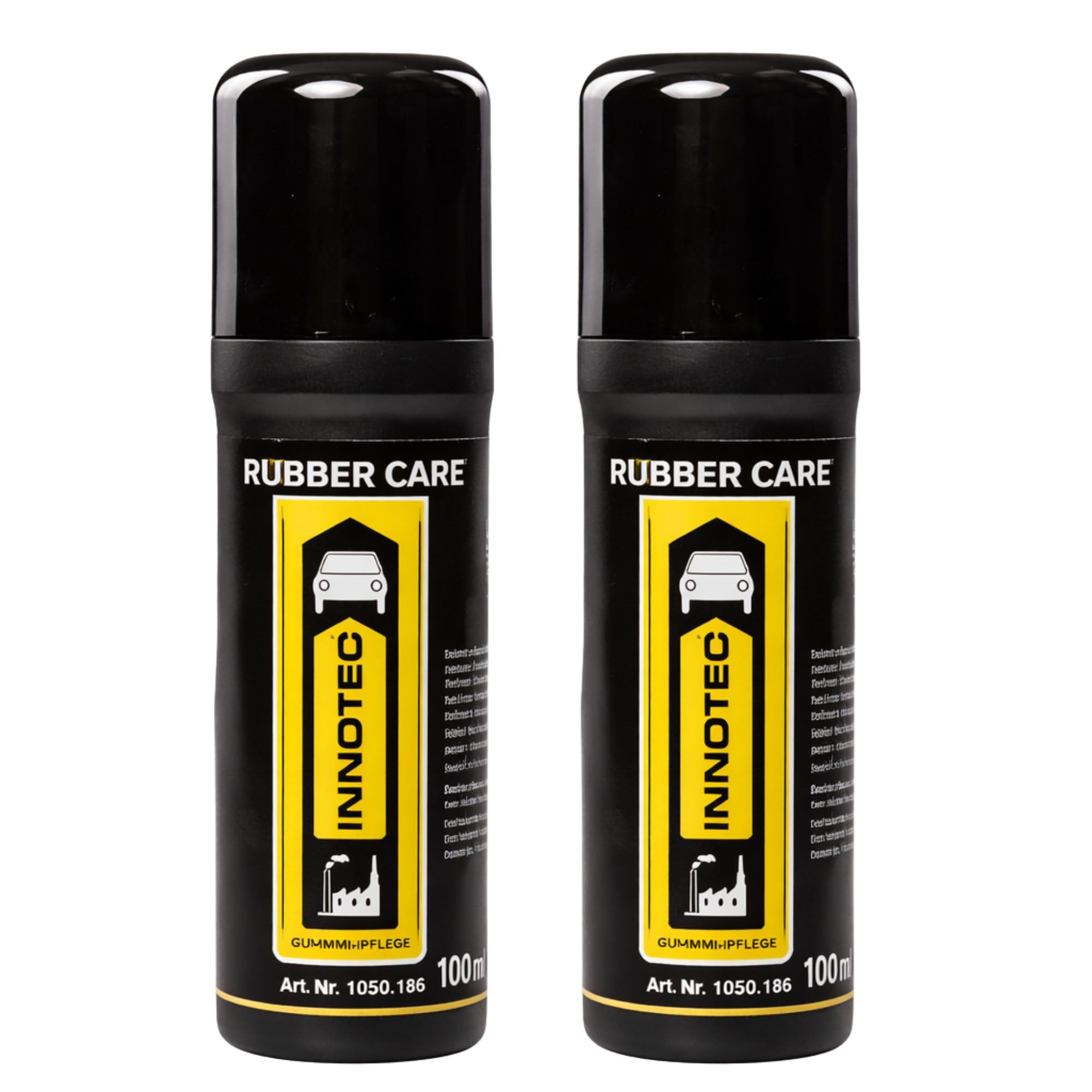 2 Stück INNOTEC Rubber Care 100 ml – Gummipflege-Roller zur Pflege von Fahrzeugdichtungen, Türgummis, Fensterrahmen & anderen Gummioberflächen – verhindert Austrocknung, Rissbildung & Festfrierung