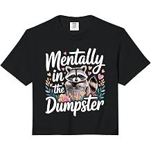 Mentally in The Dumpster Burnout Mood Tired |- Comfort Colors Crop Top