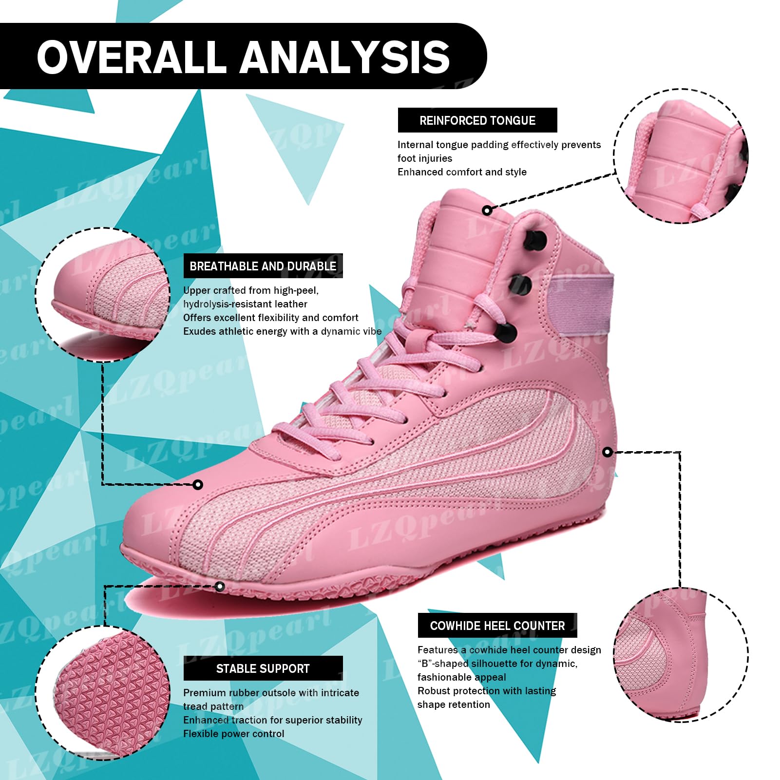 Unisex Botas Boxeo, Hombres Mujeres Calzado De Lucha Cómodo, Zapatillas Sneakers Muay Thai Kickboxing Sparring Boxers, Zapatos De Artes Marciales para Niños, Jóvenes Y Adultos