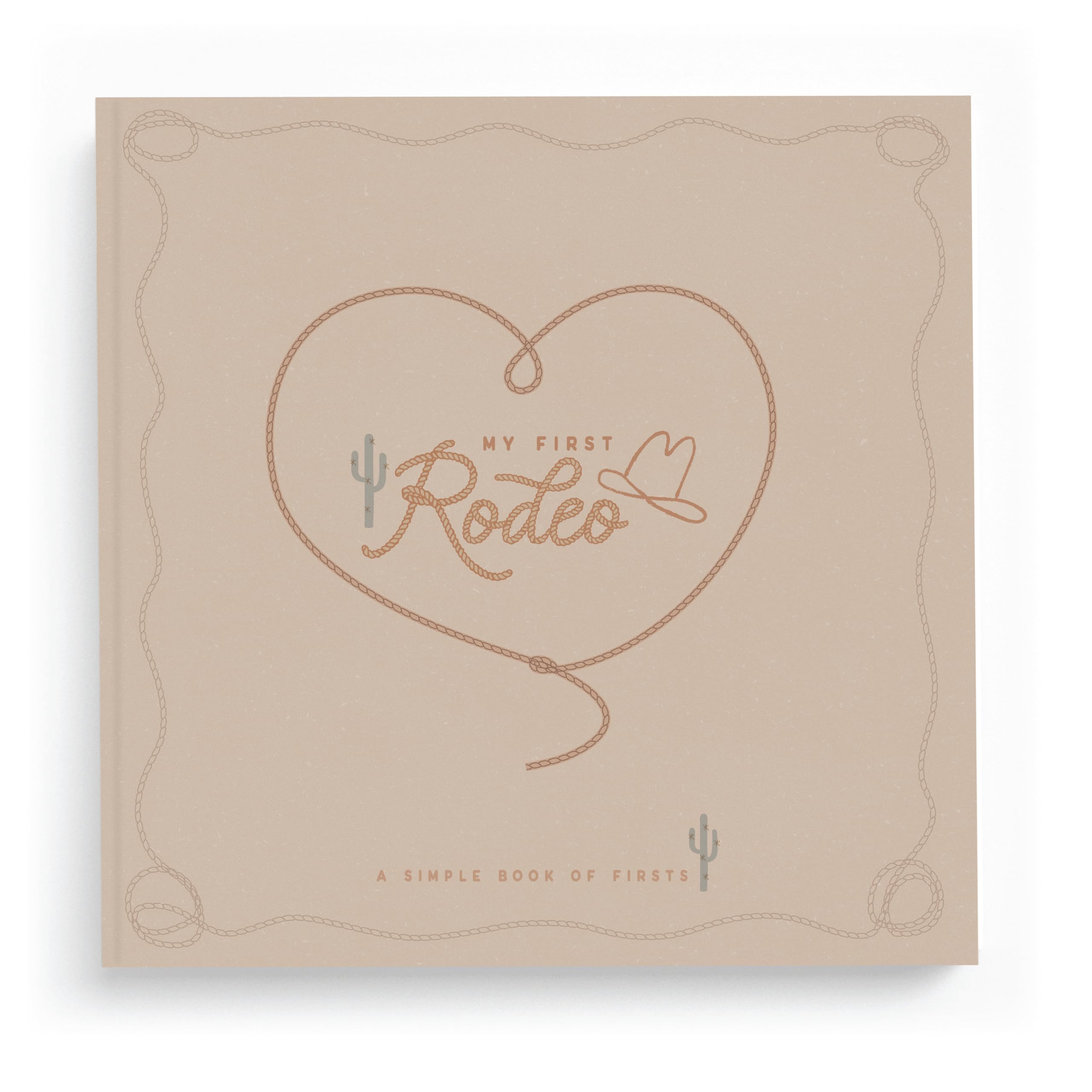 Lucy Darling My First Rodeo Baby Memory Book – Diario del primo anno, 5 anni pietra miliare scrapbook e album fotografico – ricordo per bambino o ragazza – regalo ideale