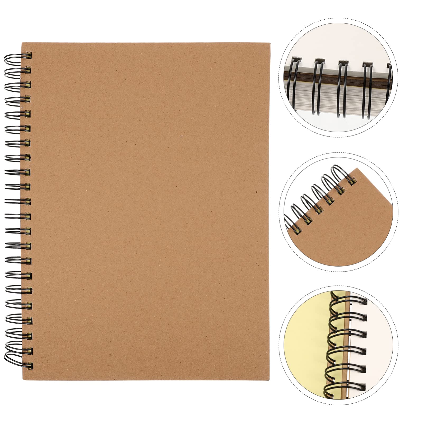VICASKY Taccuino vuoto, formato A4, blocco da schizzo, libro sfoderato, per disegnare arte, quaderni, pittura, album da disegno, libri da disegno, libri da schizzo, portatile, da regolare in carta