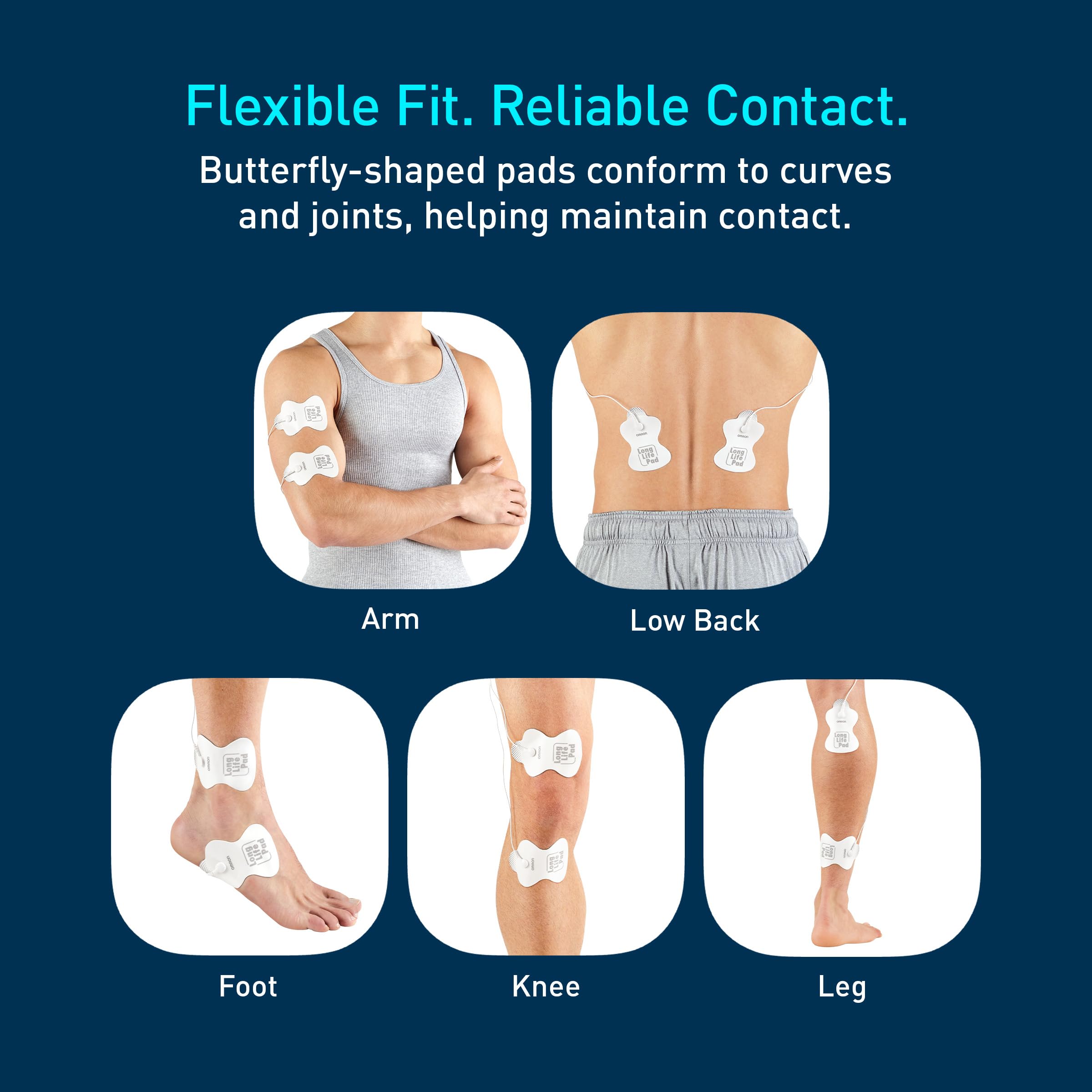 Omron Long Life Pads for TENS Unit Muscle Stimulator - Standard — Amazon image 3