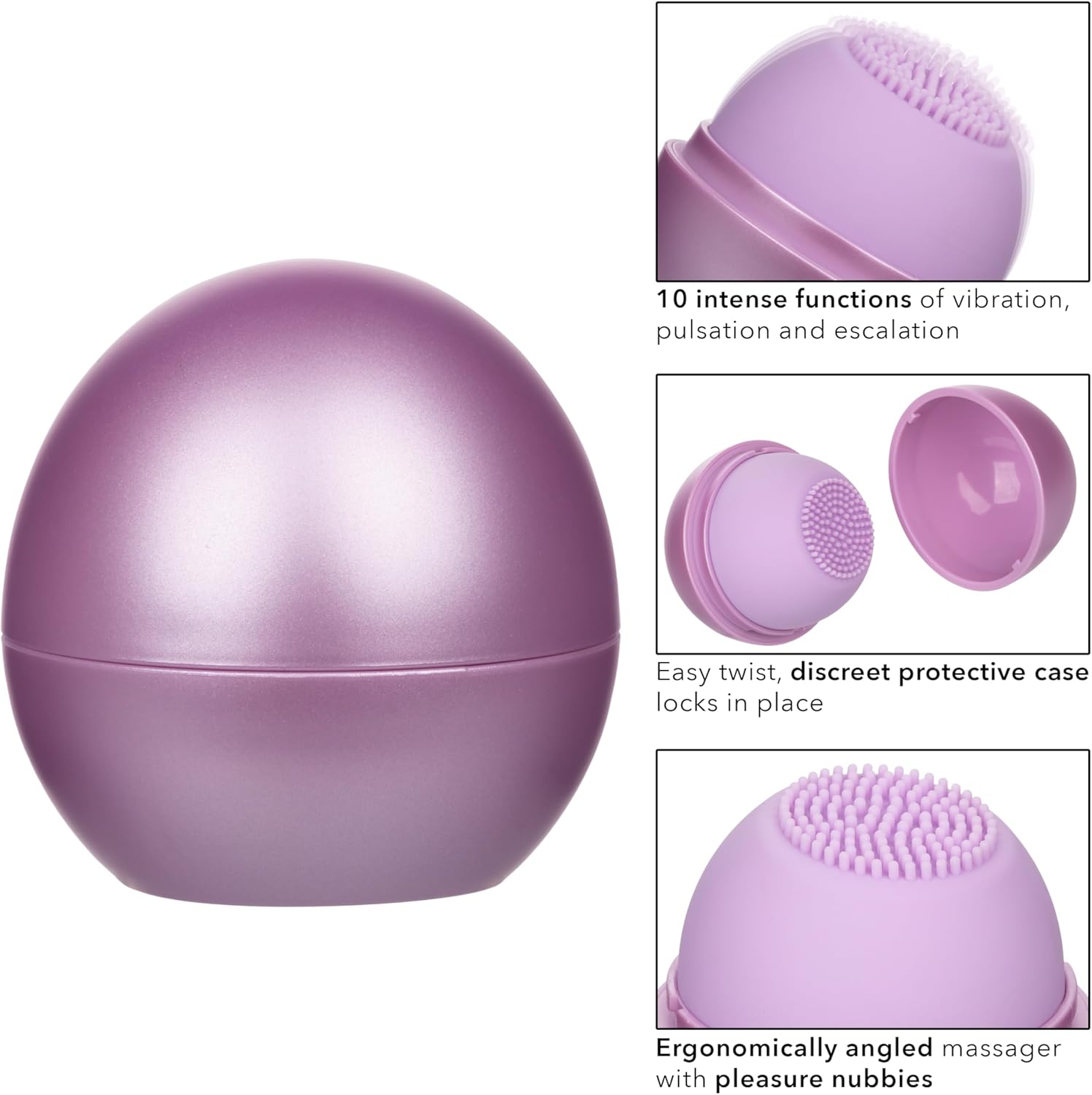 CalExotics Opal Tickler Massager, Adult Sex Toy Vibrator for Women and Her - SE-0008-80-3
