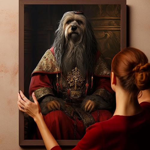 Miniatura 827 de Thuan Chow Chow Retrato de mascota con disfraz real de perro en un disfraz retrato de perro con vestimenta Retrato medieval de mascota retrato