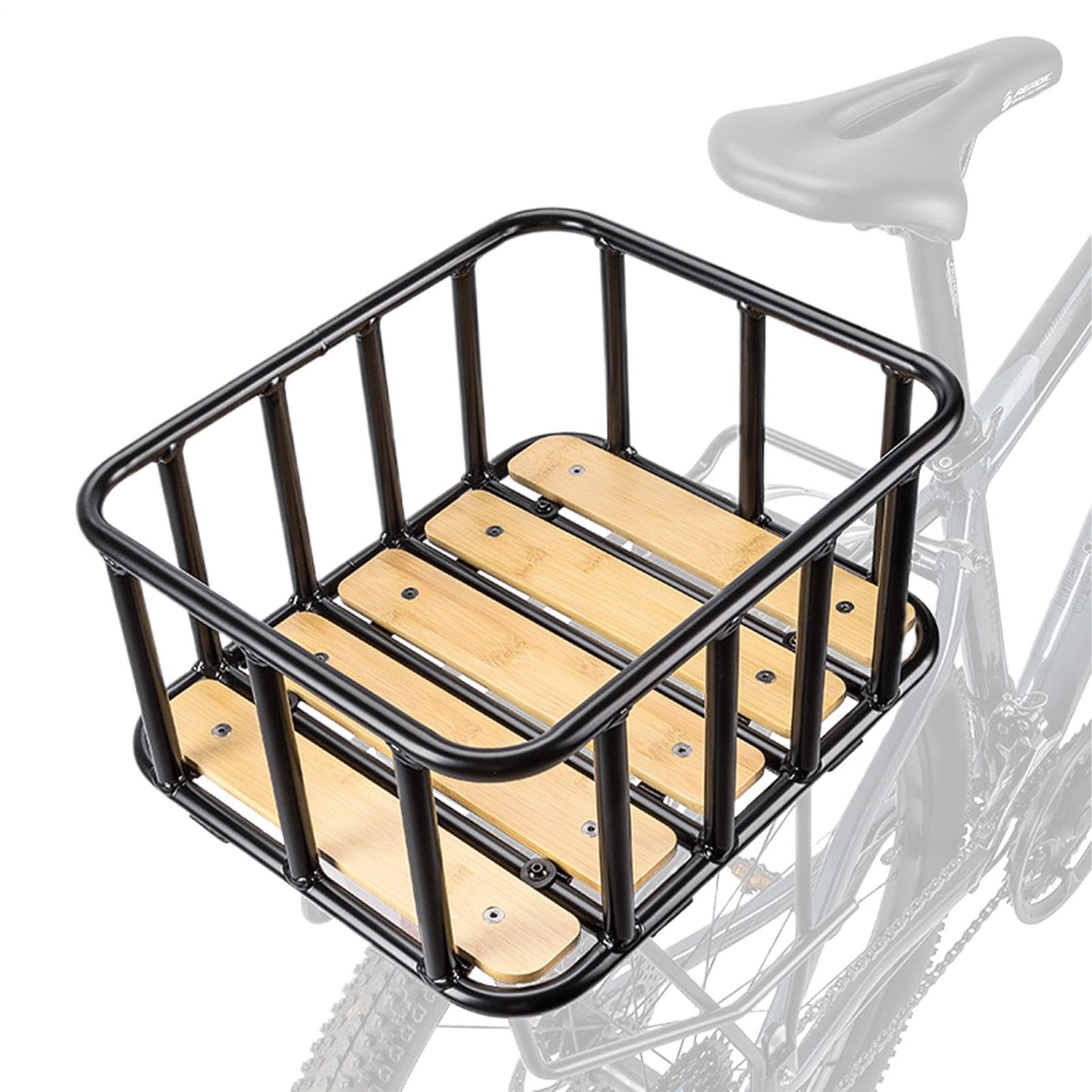 Portapacchi Posteriore per Bicicletta Organizer da Sella con Rete | Cesto Posteriore per Bicicletta Per Pendolarismo, Gite Brevi, Uomo Donna Giovane Famiglia