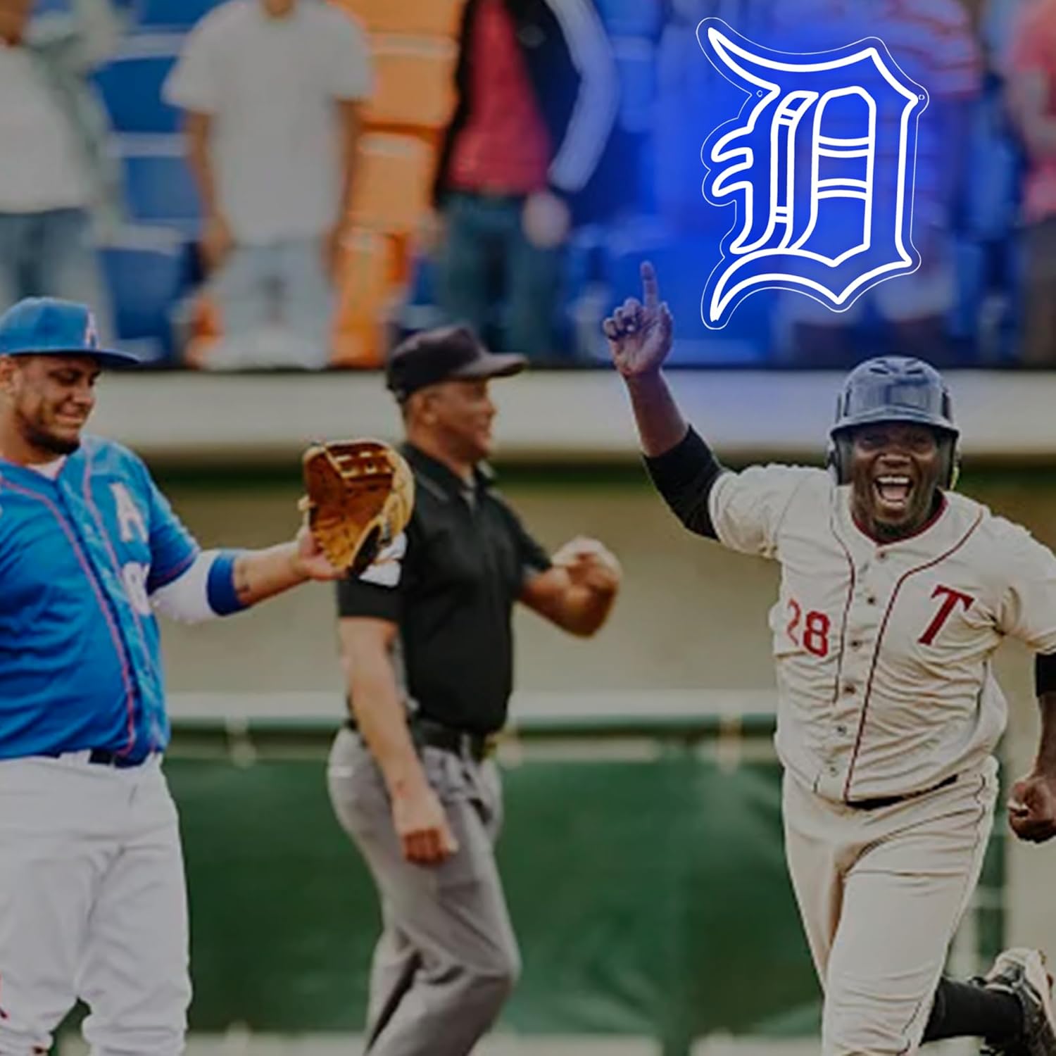 Baseball Neon Sign for Wall Decor Baseball Led Neon Light for Man Cave Dimmable Team Light Up Sign for Club Bedroom Garage Party Bar Birthday Gift for Fans USB Powered Size 16.1 * 11.8In(ZYLD133) - Image 4