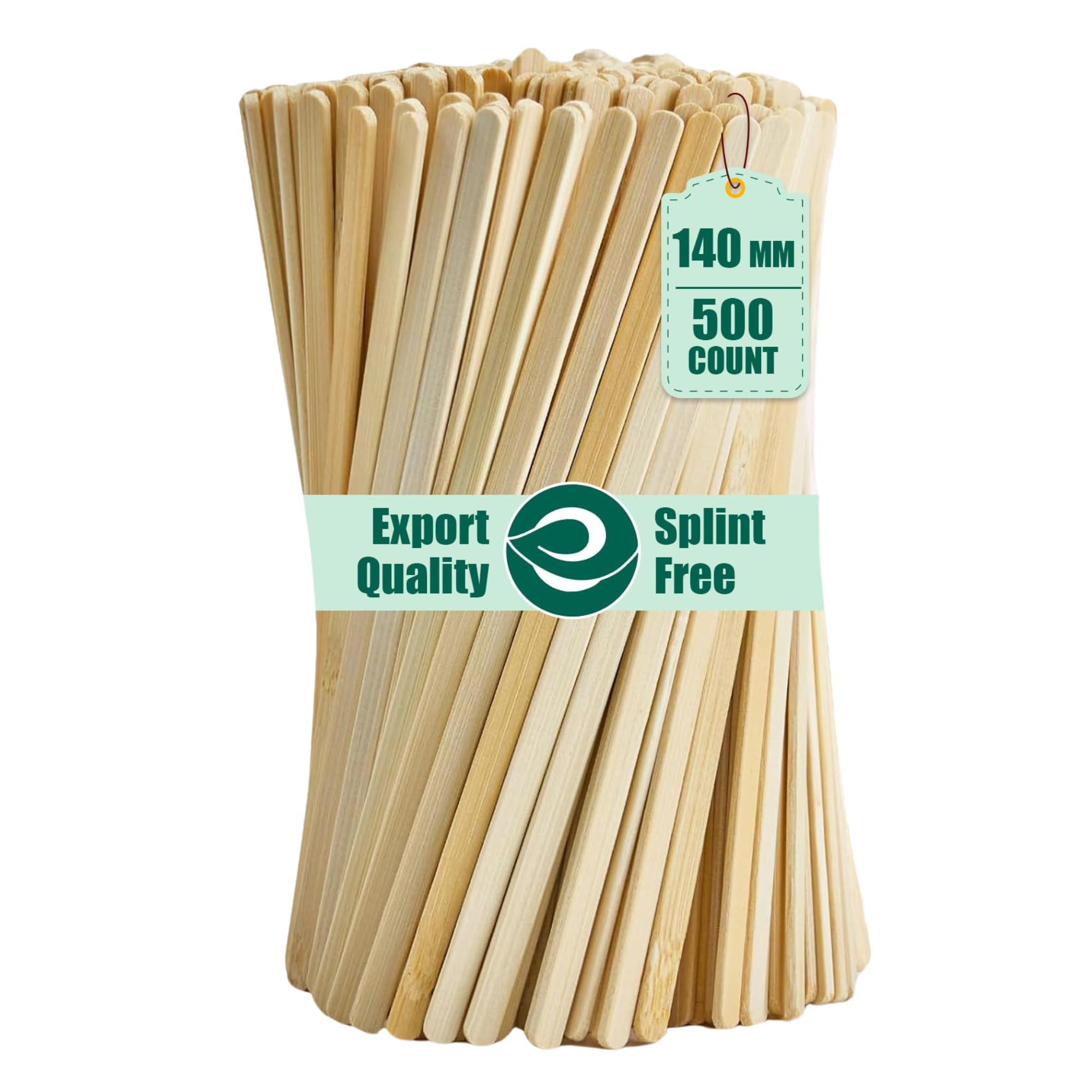 ECO SOUL Wooden Coffee Stirrer Sticks[140mm], Pack of 500,for Parties