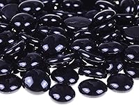 Vista 12 de KINGOU Gemas de vidrio planas/canicas/piedras/cuentas para relleno de jarrón, dispersión de mesa, juegos - 1 libra (17-19mm, aprox. 3/4")