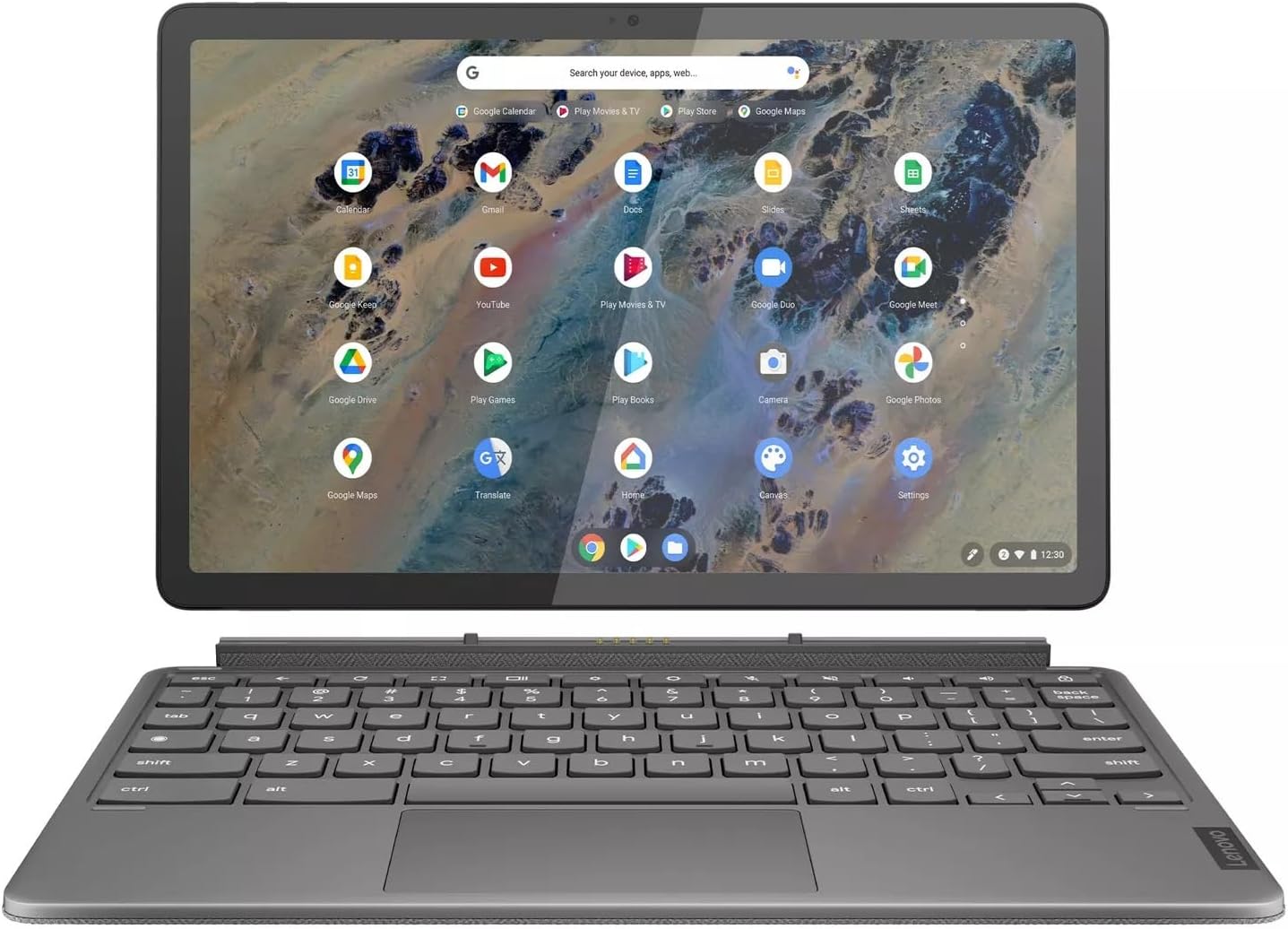Lenovo Chromebook Duet 3 Laptop, 10.95″ IPS 60Hz, Qualcomm Snapdragon 7c Gen 2 4…