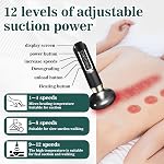 Cellulite Massager Body Sculpting Handheld Cellulite Massager-Cupping Kit with 12 Suction Modes for Arms, Legs, Back Used at Home (Black)