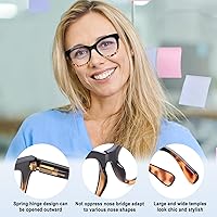 Vista 3 de Anteojos de lectura progresivos multienfoque para mujeres y hombres, bloqueo de luz azul, computadora sin línea multifocales