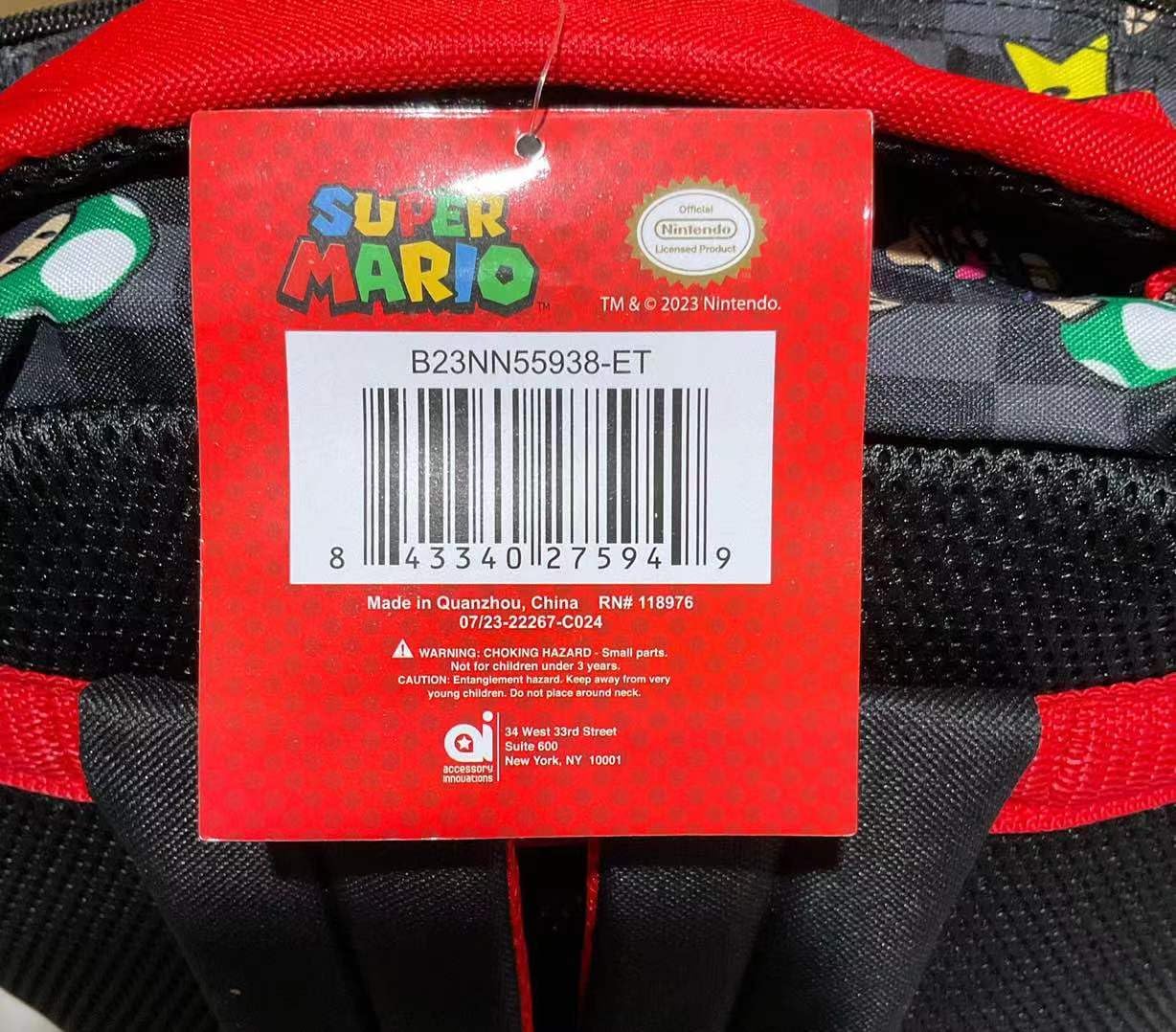 AI ACCESSORY INNOVATIONS SUPER MARIO 16 inch Character Print Backpack - Image 5