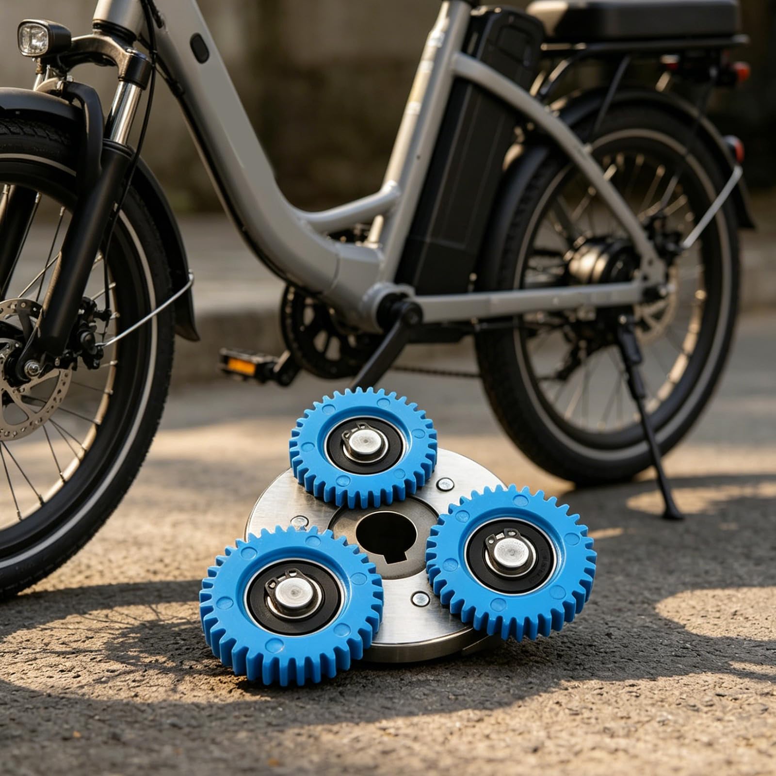 Gruppo frizione in acciaio da 38 mm per riparazione bici elettrica, gruppo in nylon per manutenzione del motore, scambi ingranaggi usurati e progetti ricostruzione della trasmissione