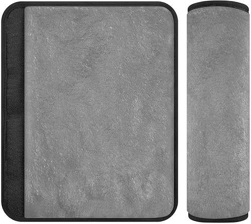Funda de cinturón de seguridad gris Almohadillas Protector de cinturón de seguridad automático, almohadilla de cinturón de seguridad lavable,