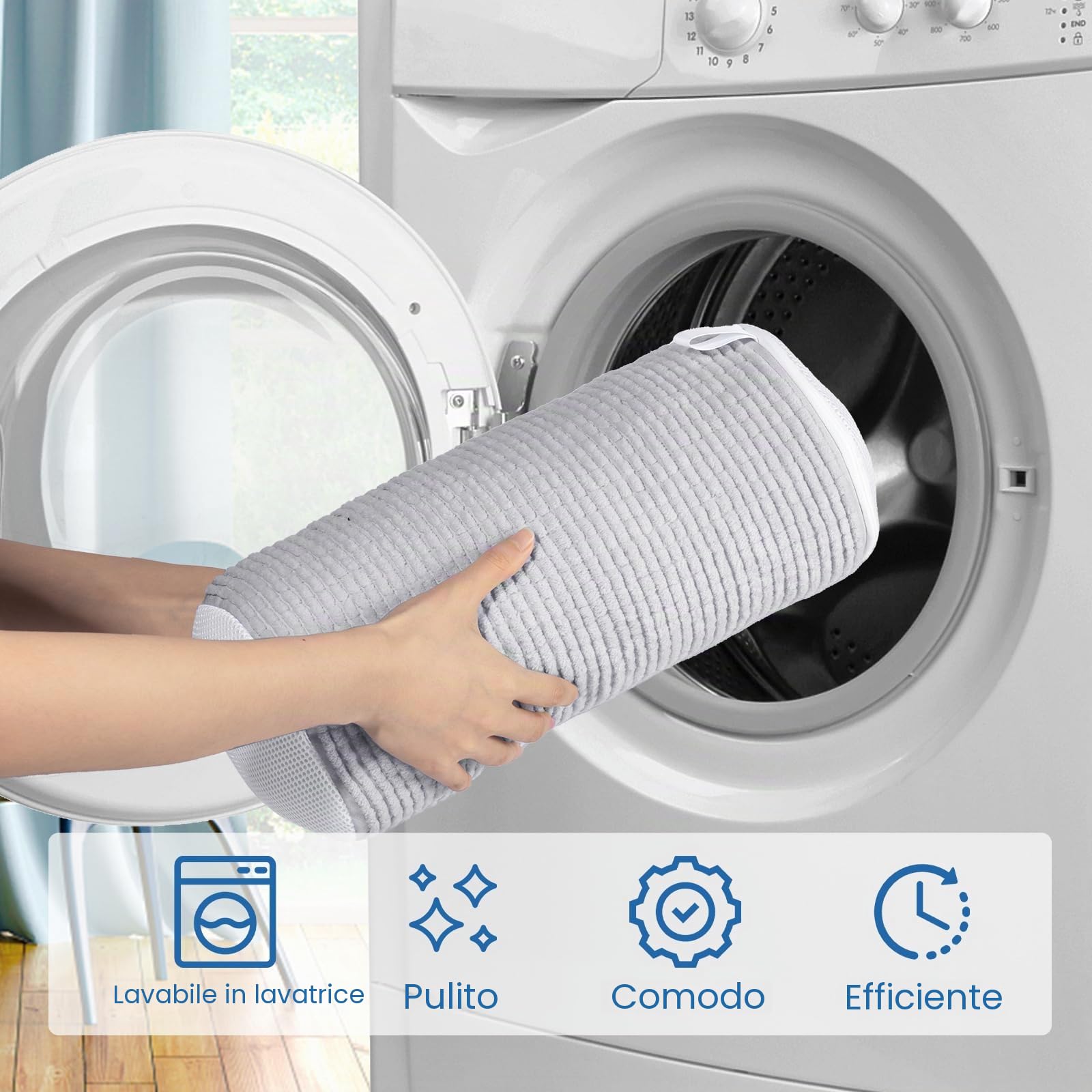 Teletrogy 2 Pezzi sacchetto per lavare scarpe in lavatrice con un paio Tendiscarpe Regolabili, Sacchetto Scarpe con Cerniera Nascosta, Riutilizzabile e Anti-deformazione Grigio