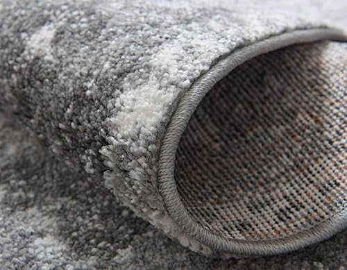 Miniatura 6 de Unique Loom - Alfombra estilo tradicional de Rosso Collection, Polipropileno, GrisCrema