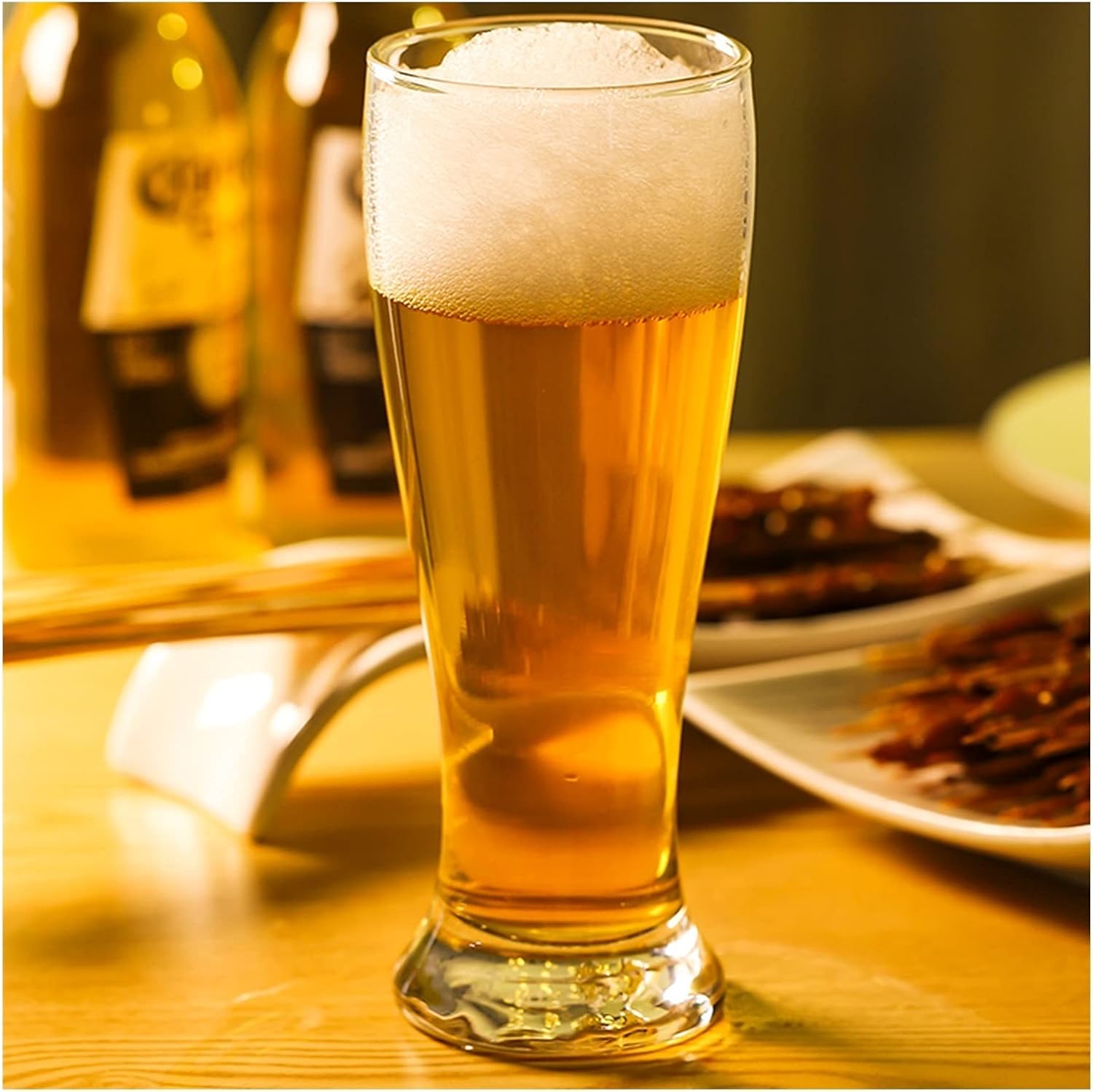 Beer Cup Beer Glasses Set of 5 Large Capacity Glass Beer Mug 430ml Modern Fashion Style Glass Tankards Easy to Clean Beer Stein