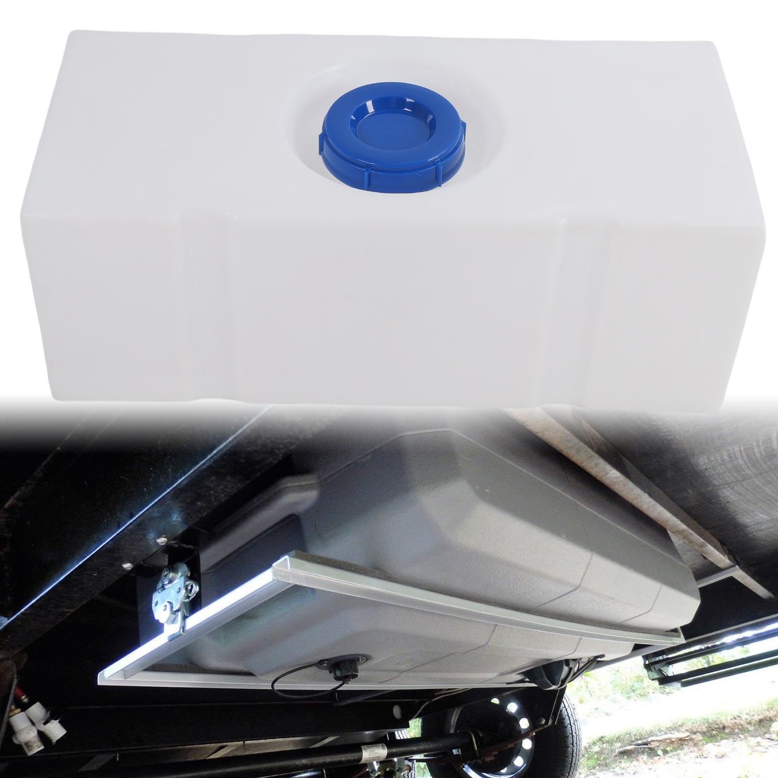 Jiawu Wohnmobil-Wassertank, Nahtloser Frischwassertank aus LLDPE in Lebensmittelqualität, 21-Gallonen-Wasserspeichertank mit Versiegeltem Deckel für Wohnmobil-Anhänger, Camping, Boot, Yacht