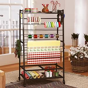 Amazon.com: YAGEANNL Ribbon Holder-Ribbon Organizer, Double-Sided ...