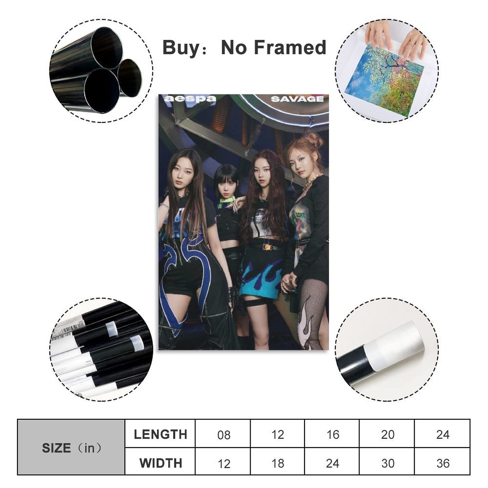Amazon.co.jp: Aespa Espa Kpop Kpop Korean Girl Group Singer Idol