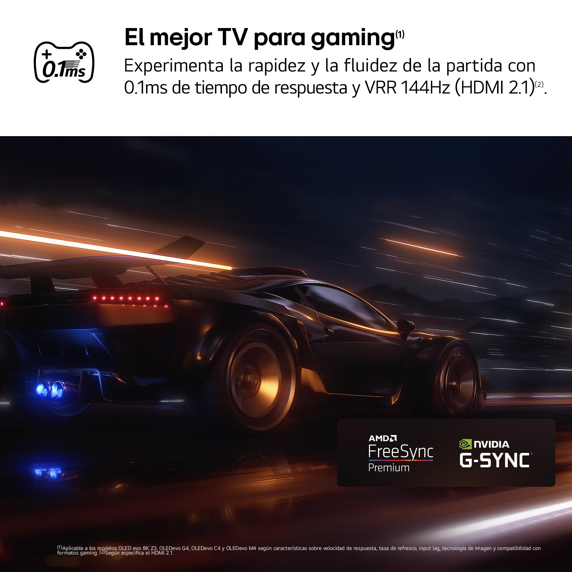 LG OLED55C44LA.AEU, 55", OLED 4K, Serie C4, 3840x2160, Smart TV, WebOS24, Procesador a9, Dolby Vision, Dolby Atmos, TV Gaming, 144 Hz, AMD FreeSync, Negro