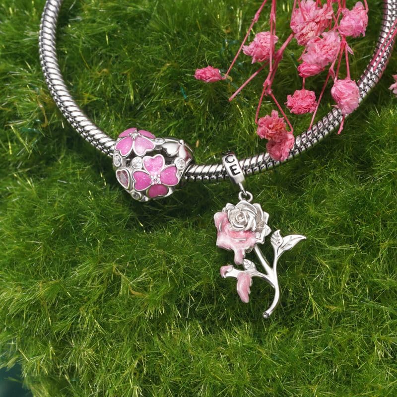 Image of GNOCE Witch Cauldron Pendant Charm,S925 Sterling Silver with Ruby Gemstones Dangle Charms Bead For Bracelets /Necklace Jewelry Gift For Women Girls Wife Daughter
