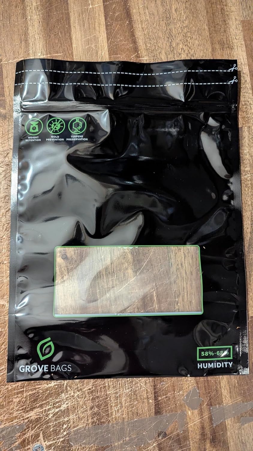 Groove Bags Lot de 10 sacs de rangement de 100 g avec contrôle actif de l'humidité (fabriqué aux États-Unis)