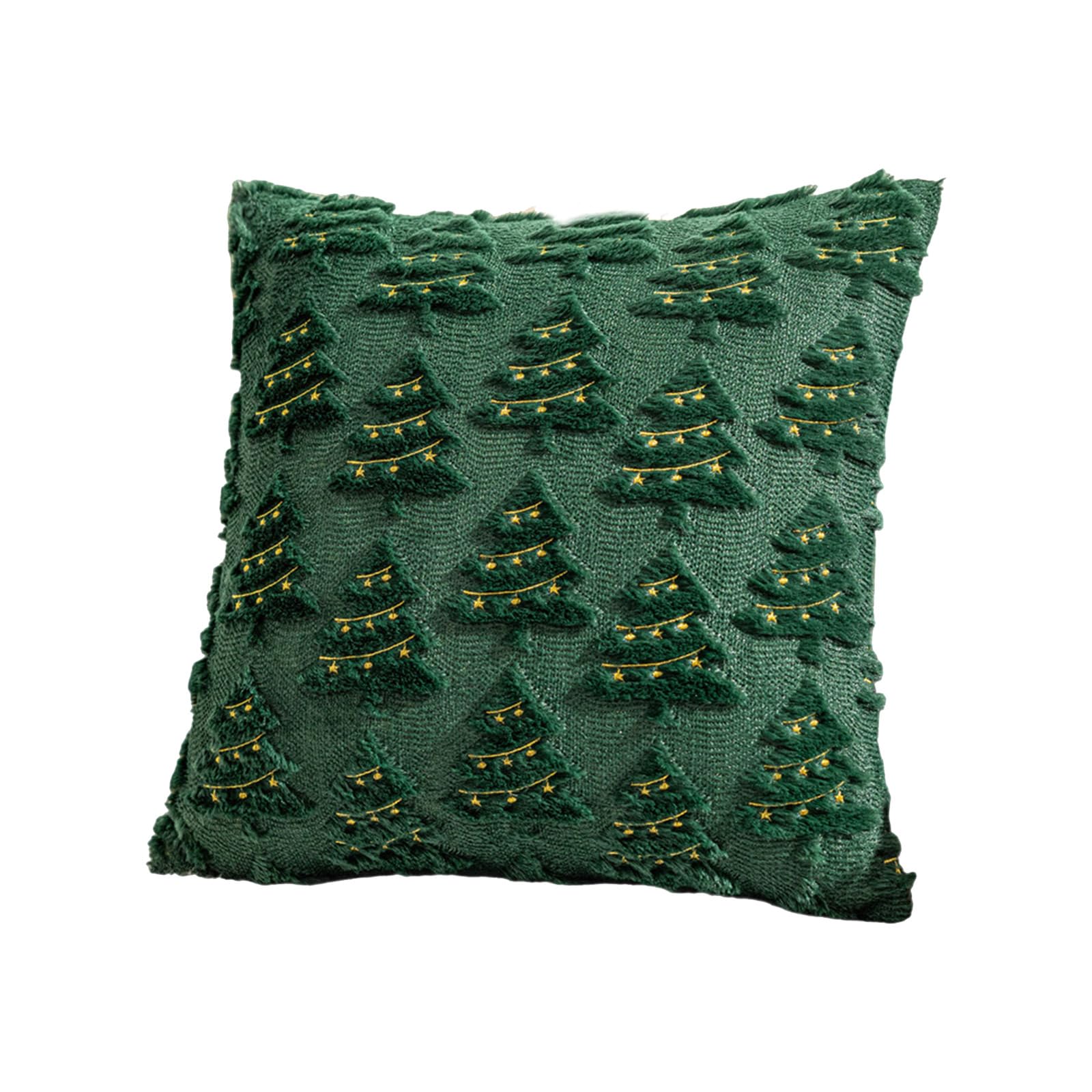 carotoe Multipurpose Christmas Pillow Covers Christmas Throw Pillows Covers for Home Room Sofa Couch Decoration Soft Plush Pillow