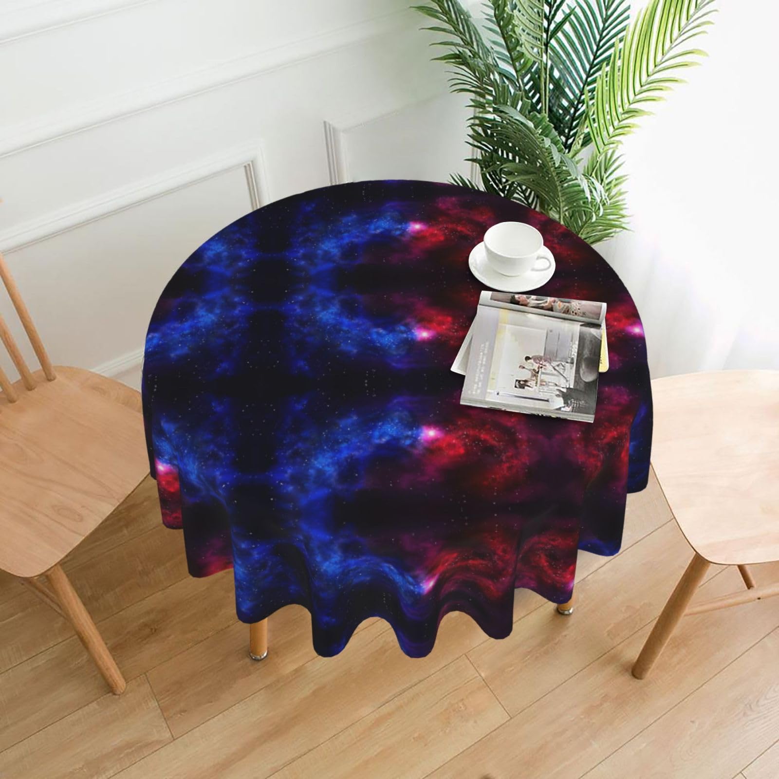 Nappe ronde galaxie infroissable 152 cm au tissu déperlant haut de gamme