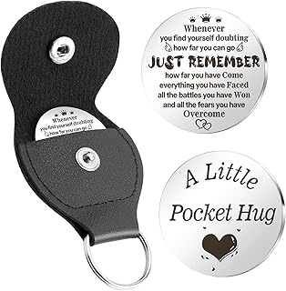 Inspirational Gifts for Women Men Pocket Hug Friendship Gifts for Women Men Back to School Gift Birthday Gift for Couple Best Friend Teen Girls Boys Long Distance Relationship Present