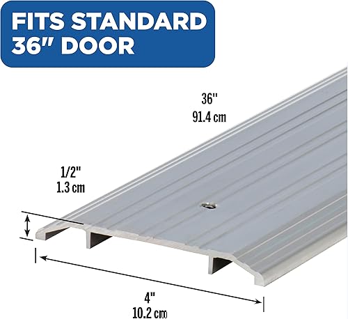 Miniatura 2 de M-D Building Products 11502Heavy Duty Fluted parte superior Comercial Umbral, 4-by-36pulgadas, aluminio