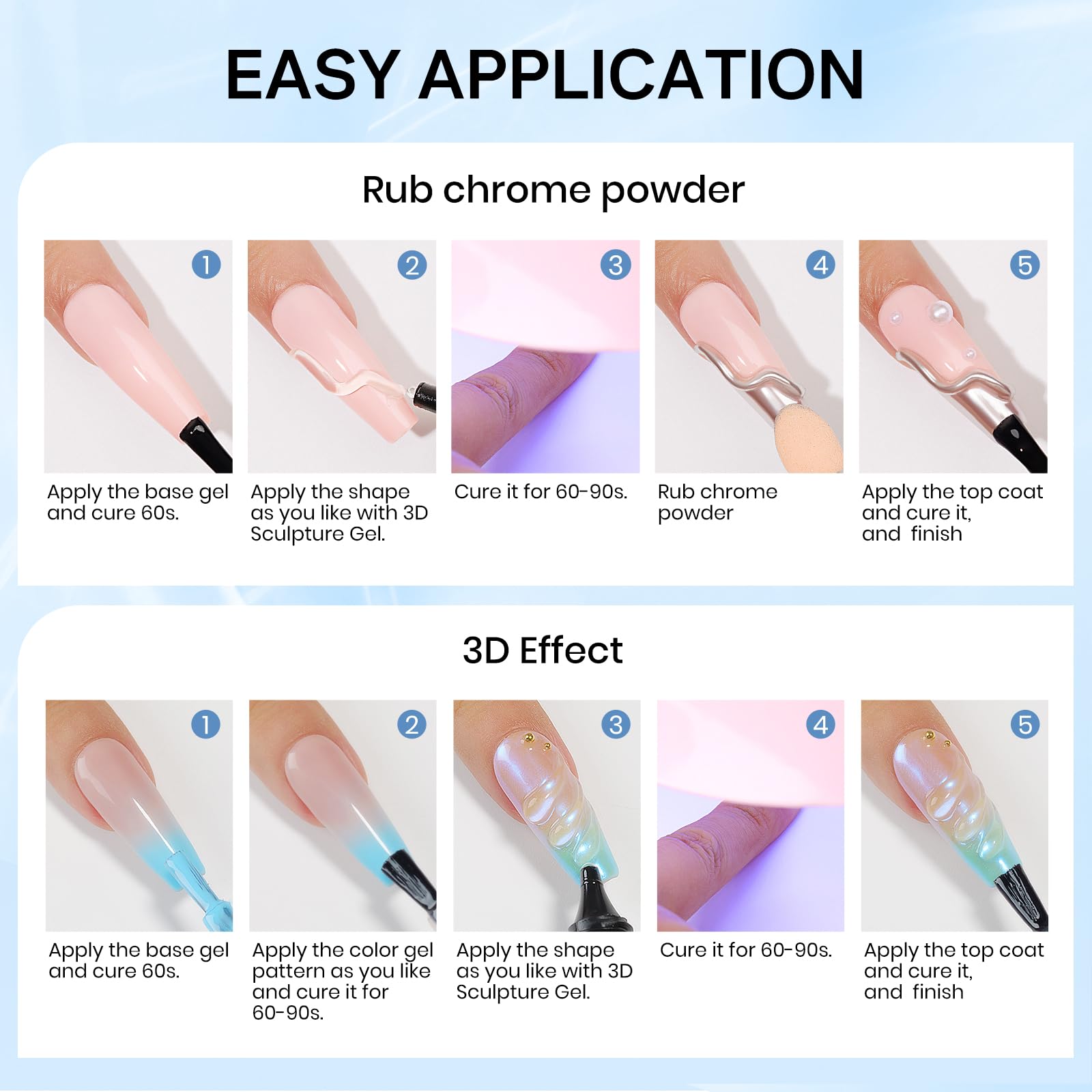 MIZHSE Rzeźba 3D Żel Do Paznokci - 15 g Nail Art Carving Glue, 5D Tłoczony Żel Cukierkowy DIY Do Projektowania i Modelowania Paznokci W Domu