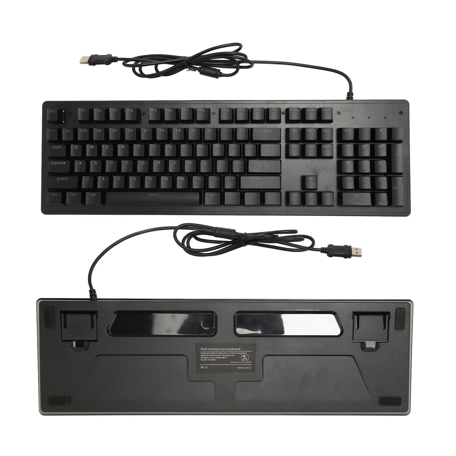Amazon | 104キーフルサイズコンピュータキーボード、RGBバックライト