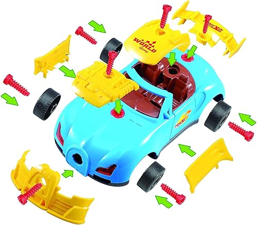 Miniatura 6 de Think Gizmos Take Apart Toys Range  Construye tu propio juguete para niños y niñas de 3 a 8 años Auto de carreras