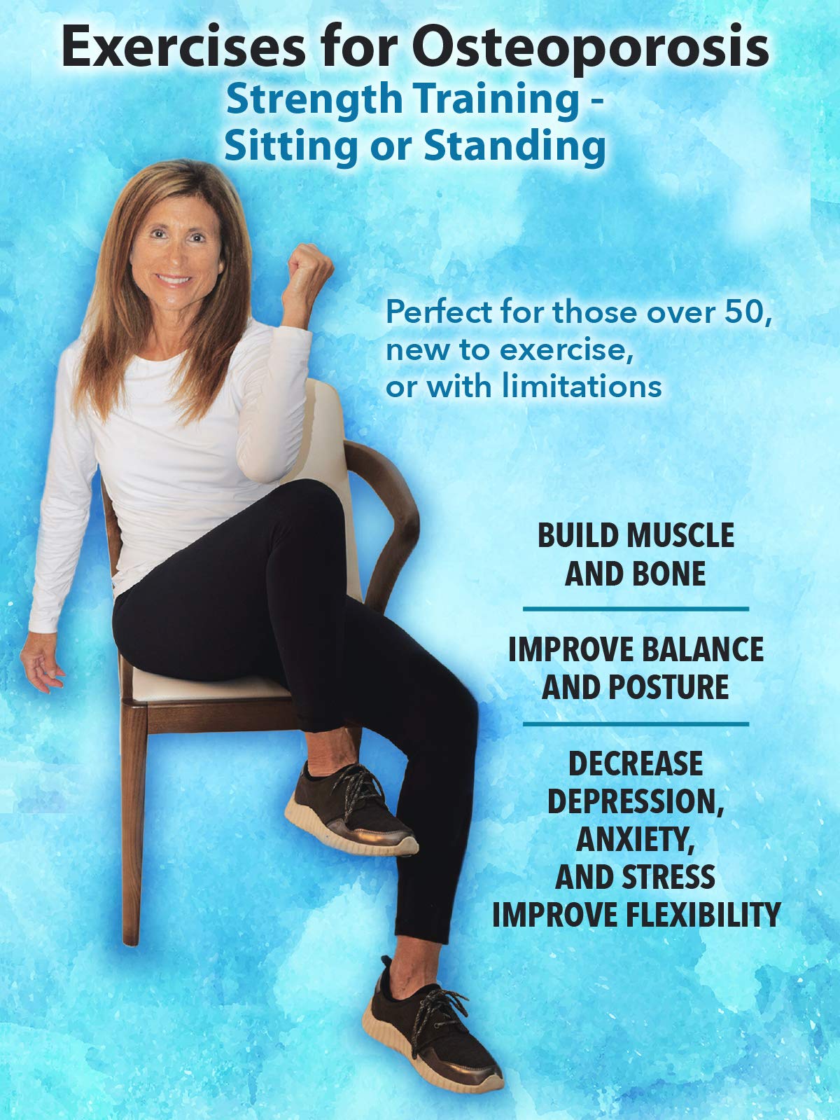 Buy Osteoporosis Exercises, Standing and Sitting, easy workouts for