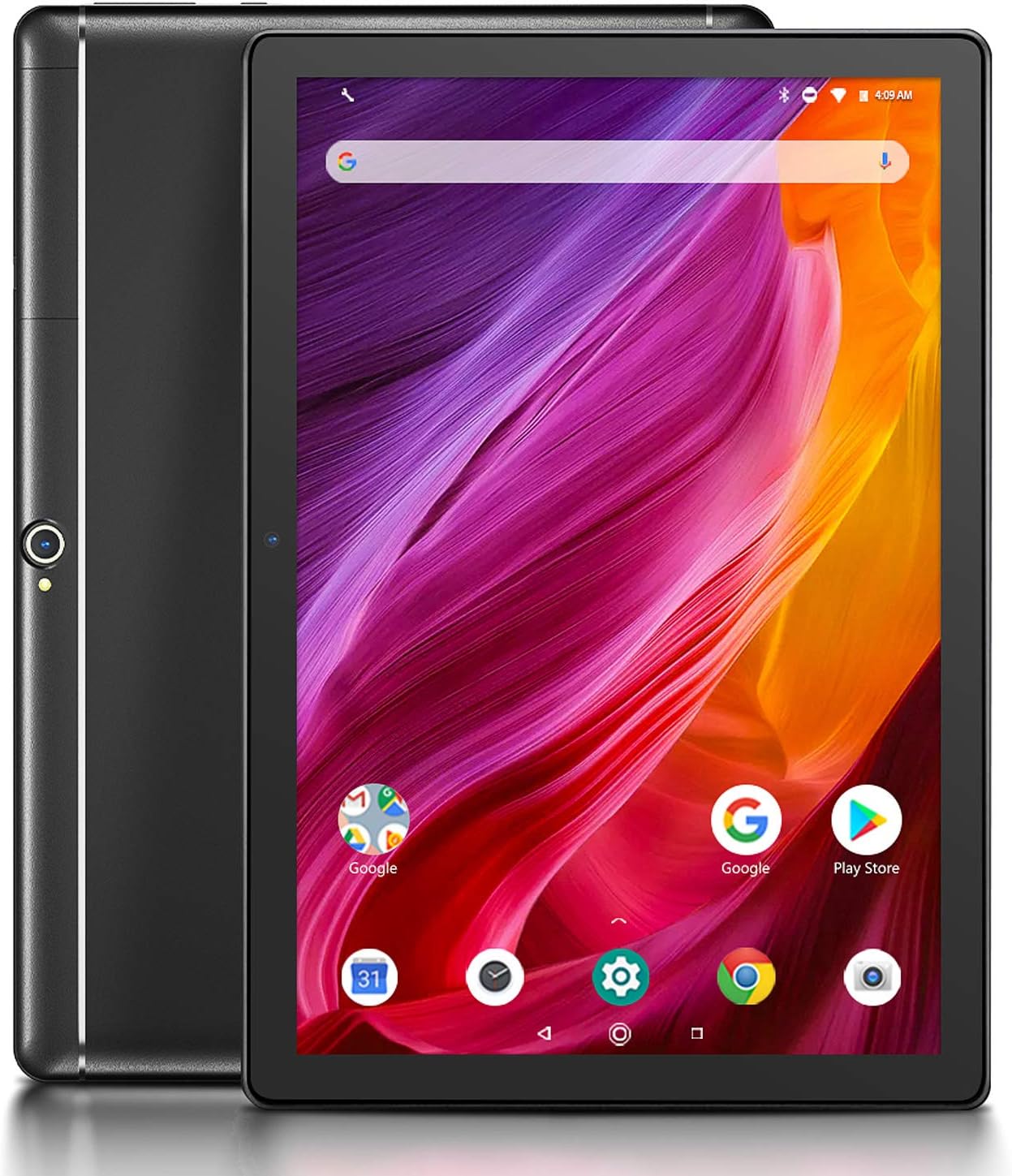 Dragon Touch 10 Inch Tablet, 2GB RAM 16GB ROM Storage, Quad-Core Processor, 10.1 IPS HD Display, Micro HDMI, Android Tablets 5G Wi-Fi, Metal Body - K10 Black