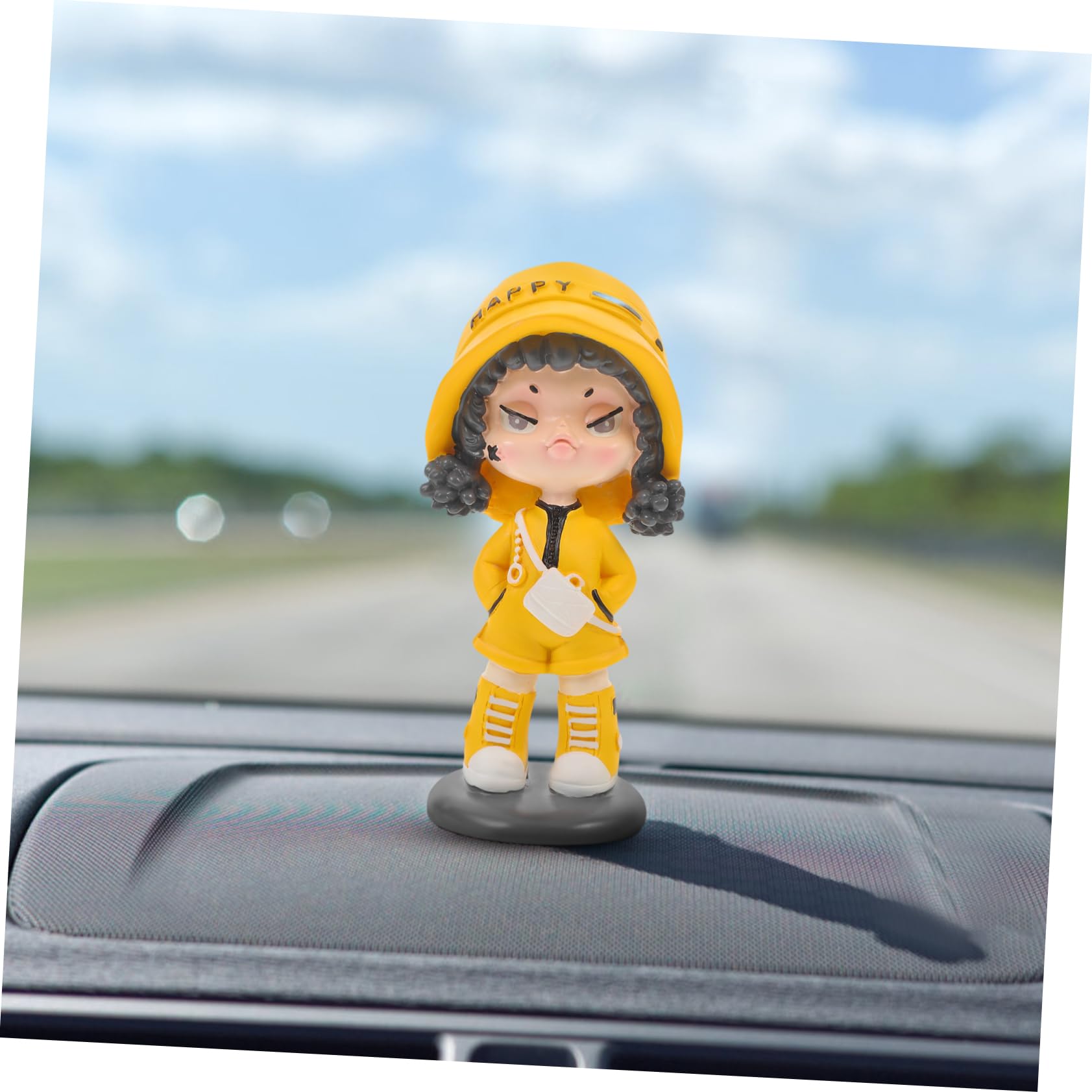 TOYANDONA 5pezzi Decorazione Per Auto Con Figurina Di Ragazza Cartone Statua Per Cruscotto Accessorio Carino Per Interni Auto e Ufficio Idea Per Feste e Compleanni