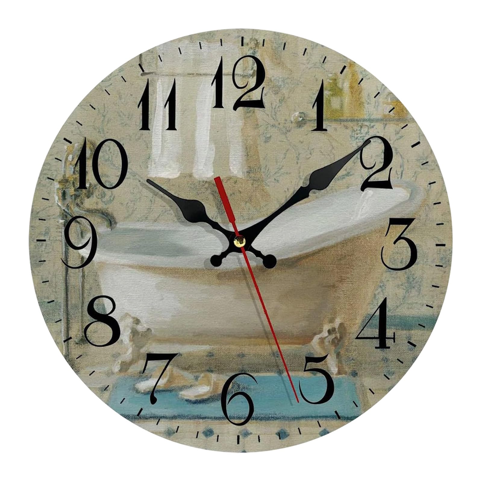 YROHGKPN Silents None-Ticking Clocks Decorative Clock Battery Operated Wall for Living Room Kitchen Home Decors for Bathroom Kitchen Living Room